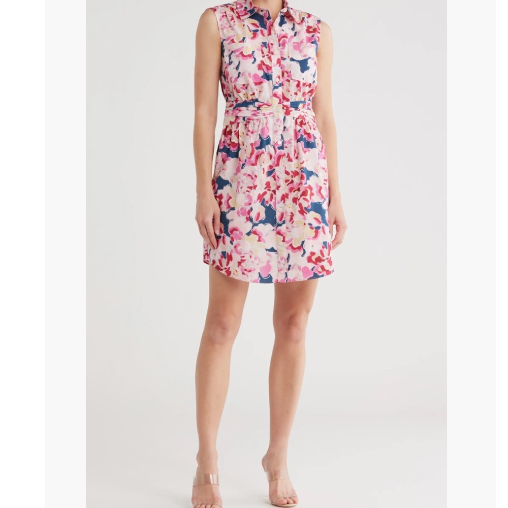 Derek Lam IO CROSBY Cora Sleeveless Shirtdress SZ 8